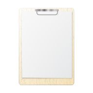 Blank white page clip
