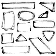 Set of vector simple design elements illustration