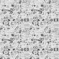 web doodles - seamless pattern