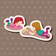 student cartoon theme elements N222