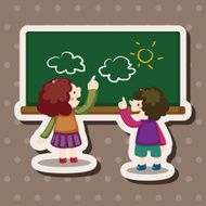 student cartoon theme elements N224