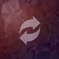 Reload arrow in flat style icon