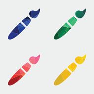 paintbrush icon Abstract Triangle