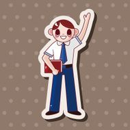 student cartoon theme elements N235