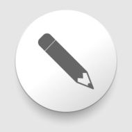 Pencil icon flat design N2