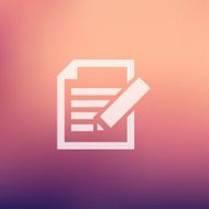 Taking Notes in flat style icon