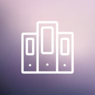 Binder thin line icon N2