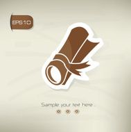 Certificate design on brown background clean vector