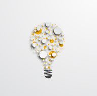 Vector modern light bulb background N9