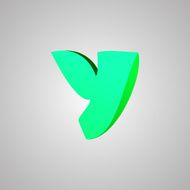 Letter Y Vector comic style font EPS10