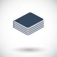 Book Single flat icon N2
