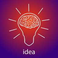 light bulb idea vector illustration N2