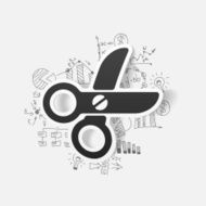 Drawing business formulas scissors N18