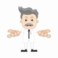 Ben Boy scientist angry cartoon character professor N2