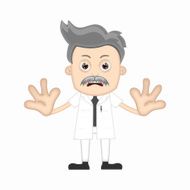 Ben Boy scientist angry cartoon character professor N3