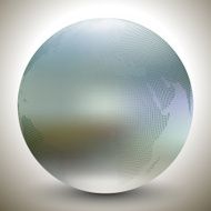Dotted world globe blurred design vector illustration N2