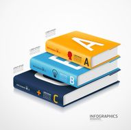 modern infographic Template with book N2