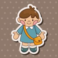 student cartoon theme elements vector eps N83