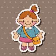 student cartoon theme elements vector eps N84