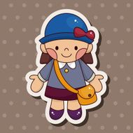 student cartoon theme elements vector eps N89