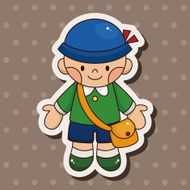 student cartoon theme elements vector eps N90