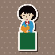 student cartoon theme elements vector eps N95