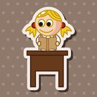 student cartoon theme elements vector eps N102