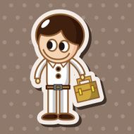 student cartoon theme elements vector eps N107