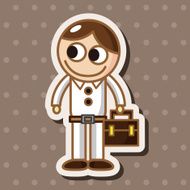 student cartoon theme elements vector eps N108