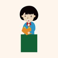 student cartoon theme elements vector eps N113