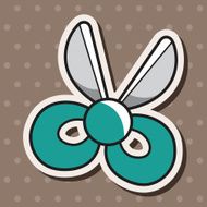 stationary scissors theme elements vector eps N10