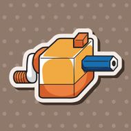 stationary pencil sharpner theme elements vector eps N7