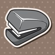 stationary stapler theme elements vector eps N13