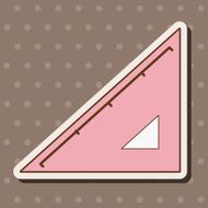 stationary triangle theme elements vector eps N7