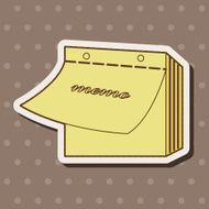 stationary note theme elements vector eps N13
