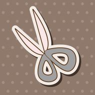 stationary scissors theme elements vector eps N11