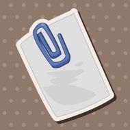 stationary note theme elements vector eps N14