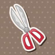 stationary scissors theme elements vector eps N12