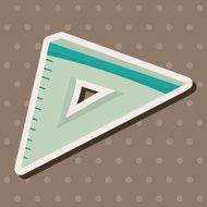 stationary triangle theme elements vector eps N8