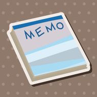 stationary note theme elements vector eps N16