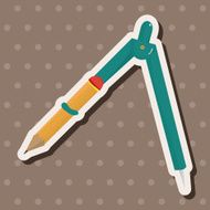 stationary compass theme elements vector eps N18
