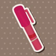 stationery pen theme elements vector eps N11