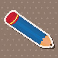 stationery pencil theme elements vector eps N12