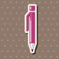 stationery auto pencil theme elements vector eps N4