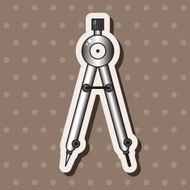 stationary compass theme elements vector eps N19