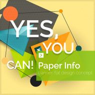 Flat design square banner with slogan N58