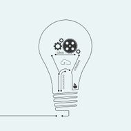 Vector modern light bulb background N12