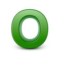 3d green letter O N2