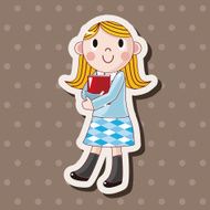 student cartoon theme elements vector eps N118