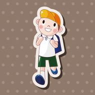 student cartoon theme elements vector eps N120